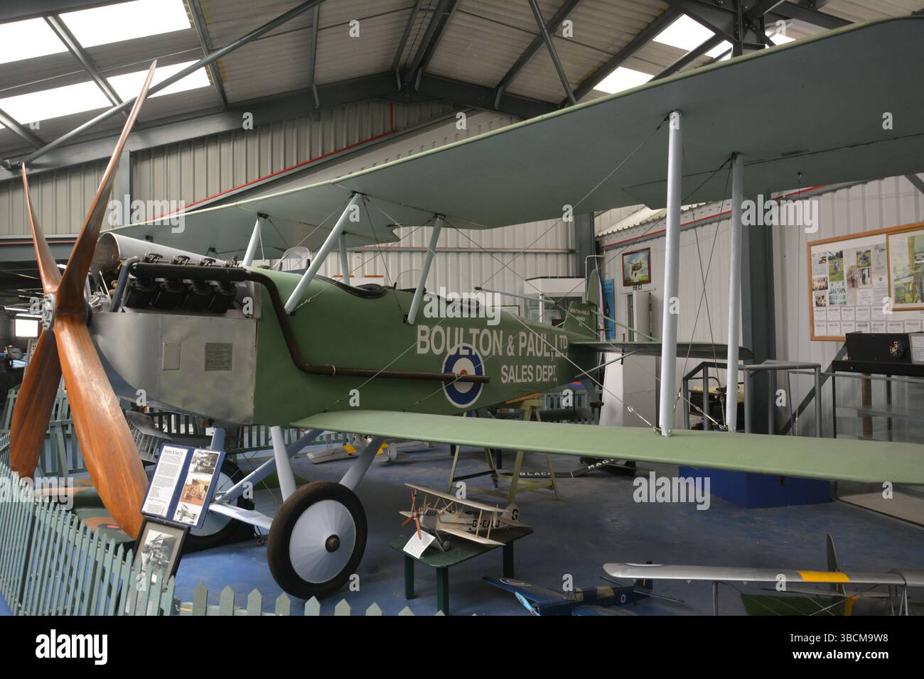 Ottima replica del biplano sperimentale Boulton Paul, velivolo britannico della prima guerra mondiale Foto Stock