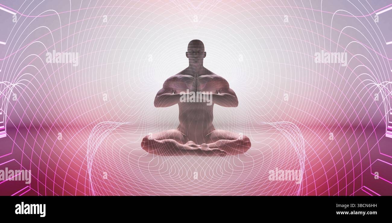 Mente cervello pensiero mentale addestramento mentale energia concetto di potere Foto Stock