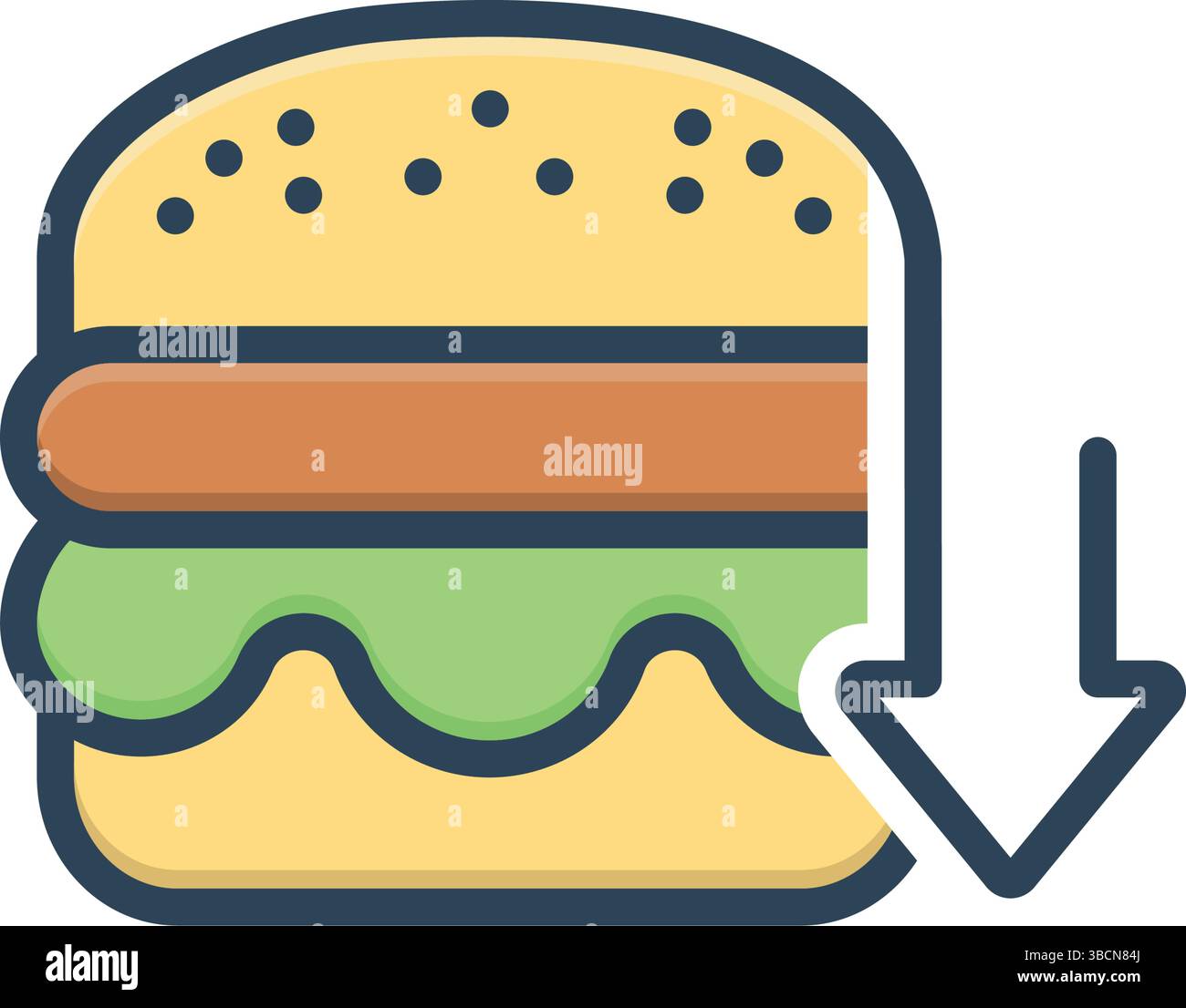 Icona per carboidrati bassi, carboidrati Illustrazione Vettoriale