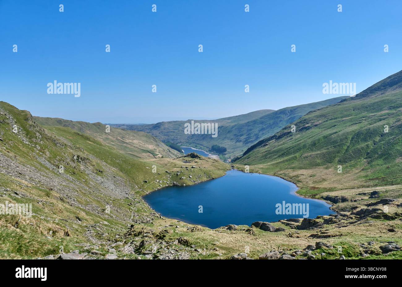 Small Water Tarn e Haweswater, Lake District, Cumbria Foto Stock
