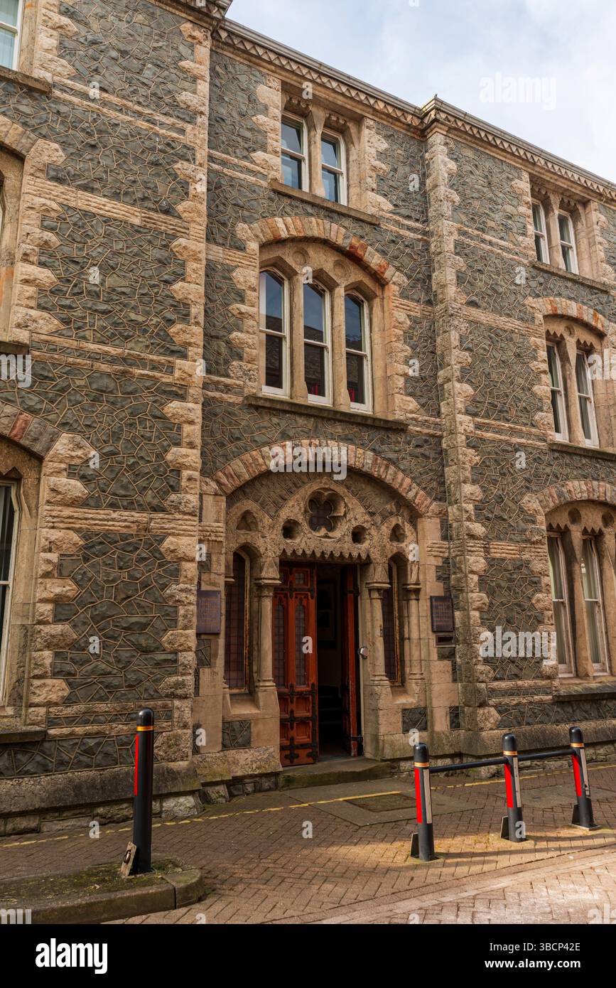 Uffici distrettuali, Caernarfon, Gwynedd, Galles, Regno Unito Foto Stock