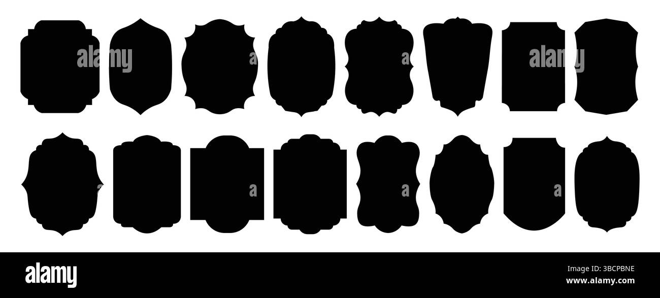 Collezione Black Speech Bubble. Set di bolla vocale. Fumetto a fumetti Illustrazione Vettoriale