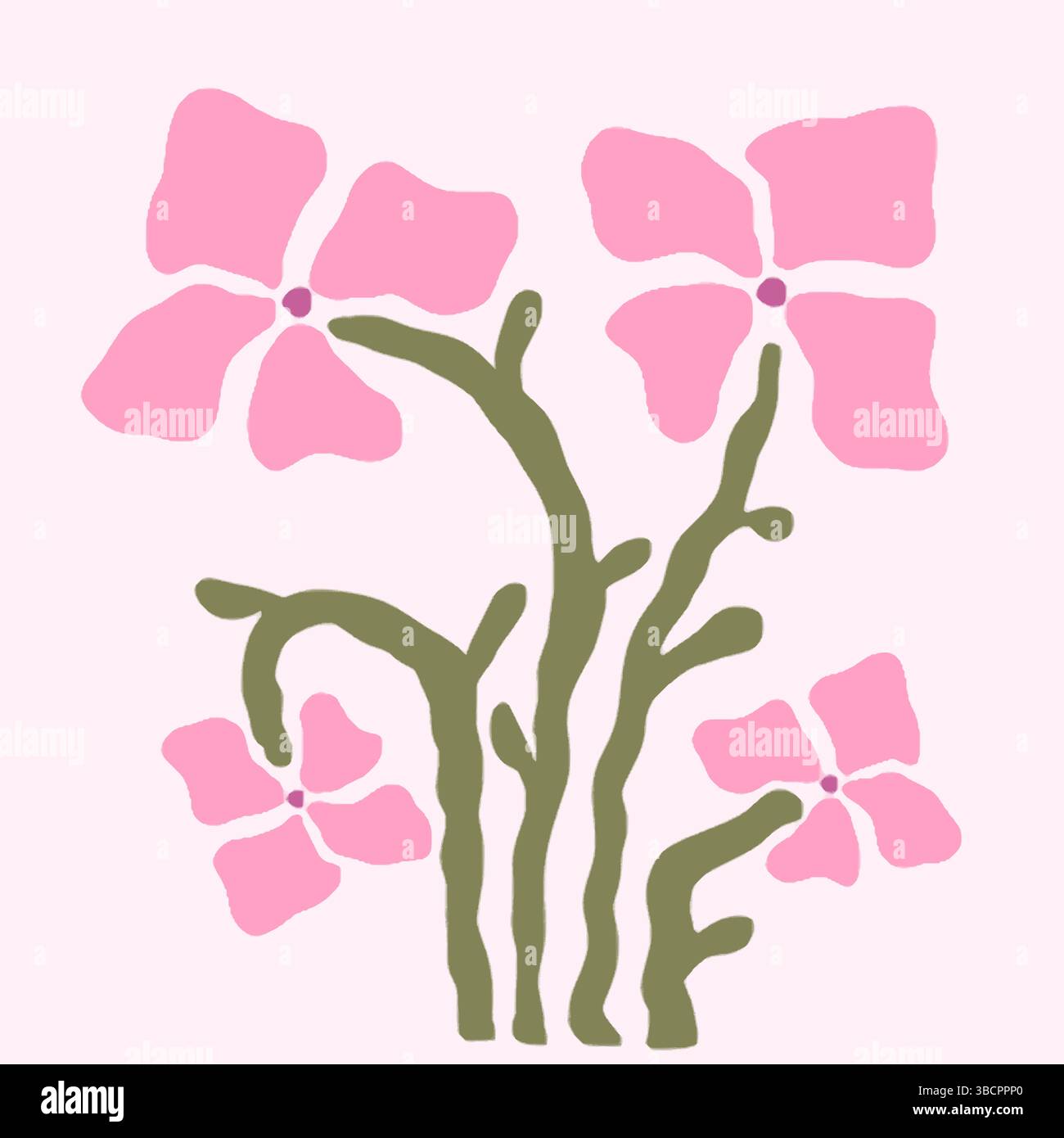 Pink Bouquet Illustration Vector Art Illustrazione Vettoriale