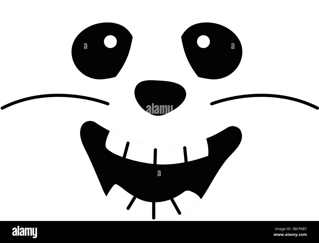 Immagine vettoriale isolata del cartone animato di Halloween sullo sfondo bianco. Illustrazione Vettoriale