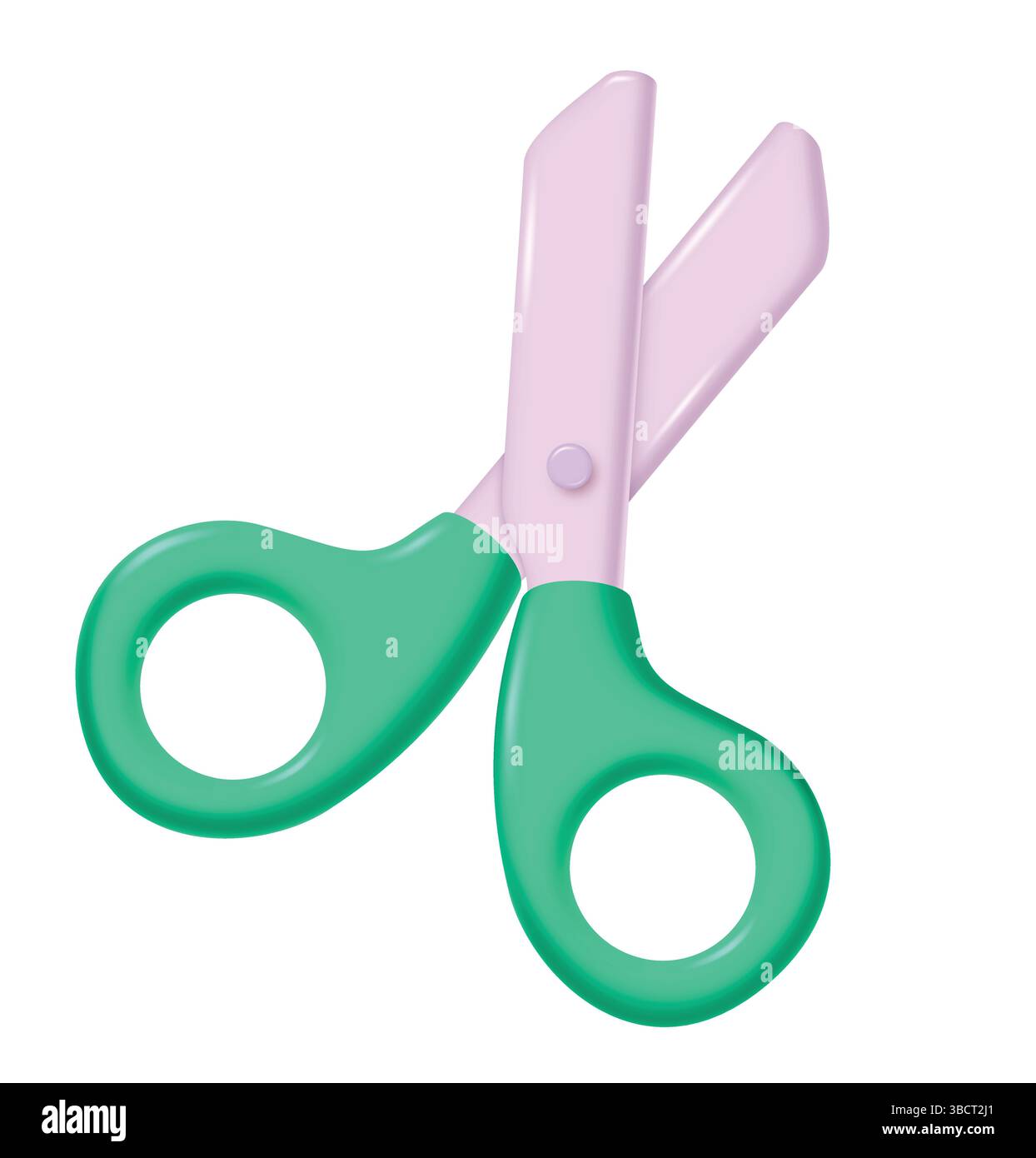 Grazioso design vettoriale a forbice isolato su sfondo bianco, elemento modificabile, illustrazione vettoriale. Illustrazione Vettoriale