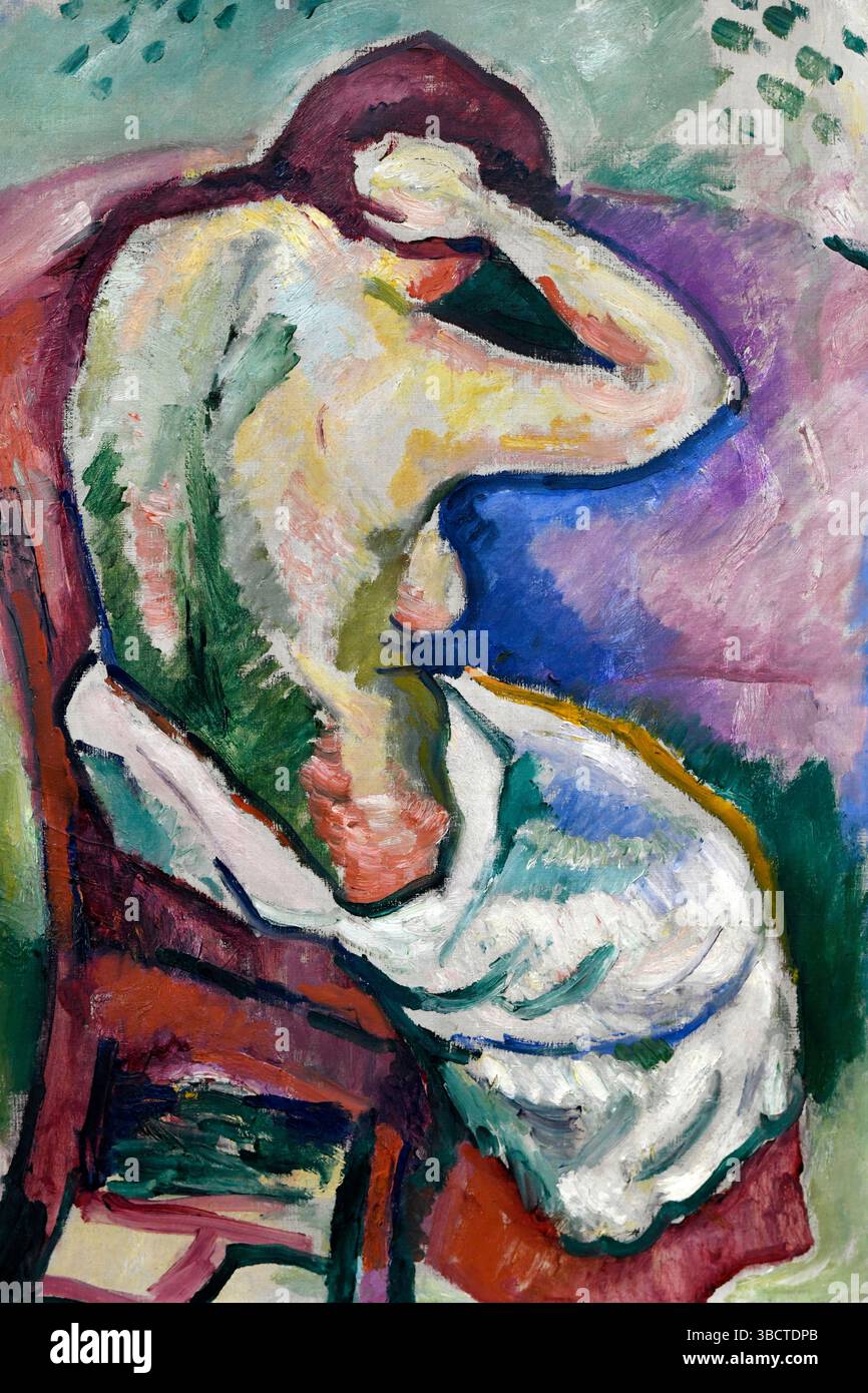 Donna seduta, 1907, Georges Braque, Georges Pompidou museo Parigi Francia. Foto Stock