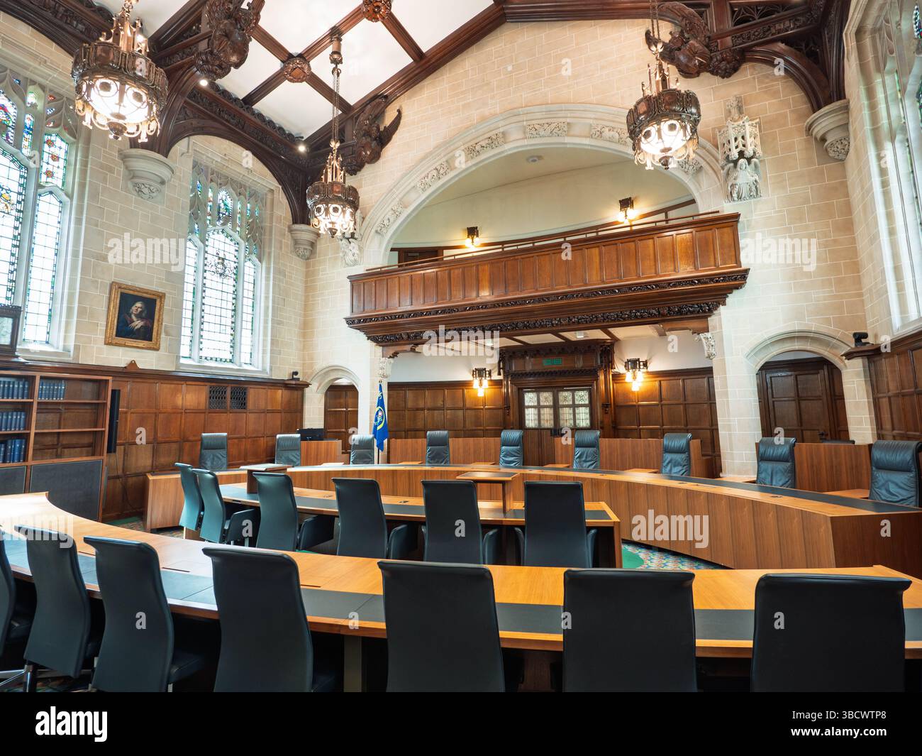 Aula 1 della corte suprema del Regno Unito, Londra, Regno Unito Foto Stock
