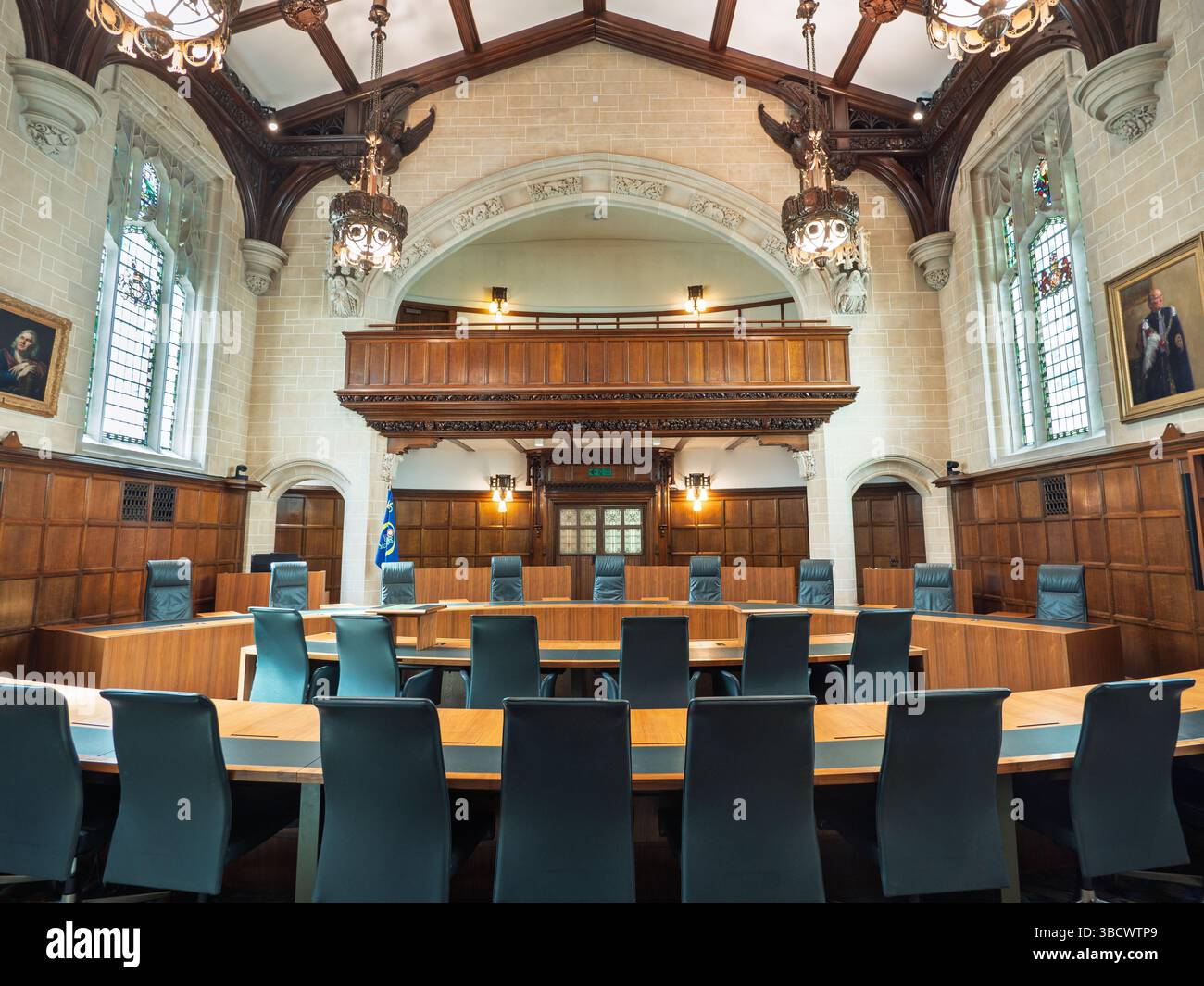 Aula 1 della corte suprema del Regno Unito, Londra, Regno Unito Foto Stock