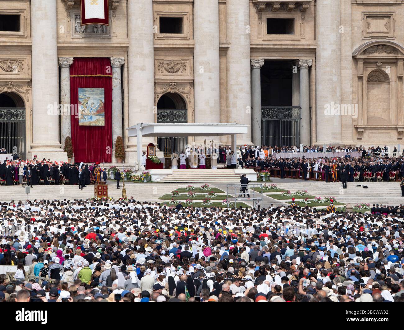 Messa inaugurale di Papa Leone XIV Pontificato Foto Stock