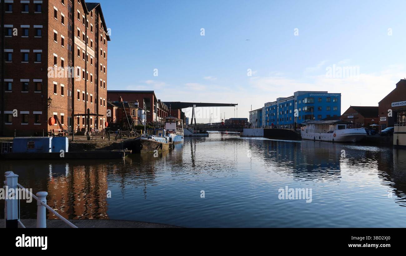 Gloucester Docks Foto Stock