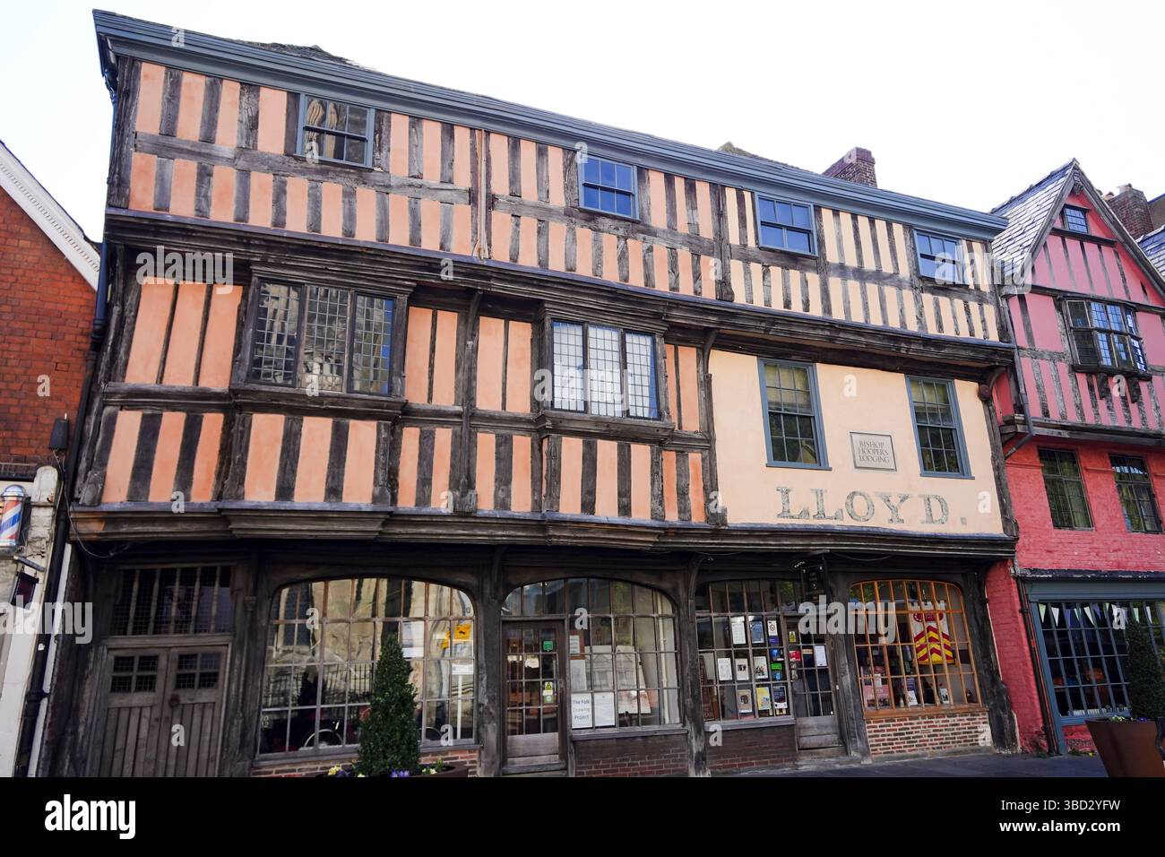 Edifici d'epoca in Westgate Street Gloucester Foto Stock