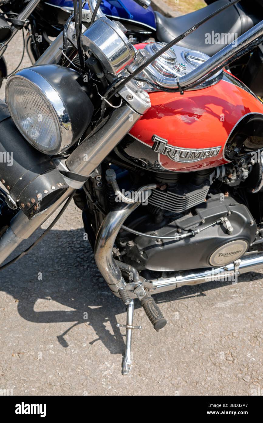 Trionfo in moto. The Gasket, Appley Bridge. Foto Stock