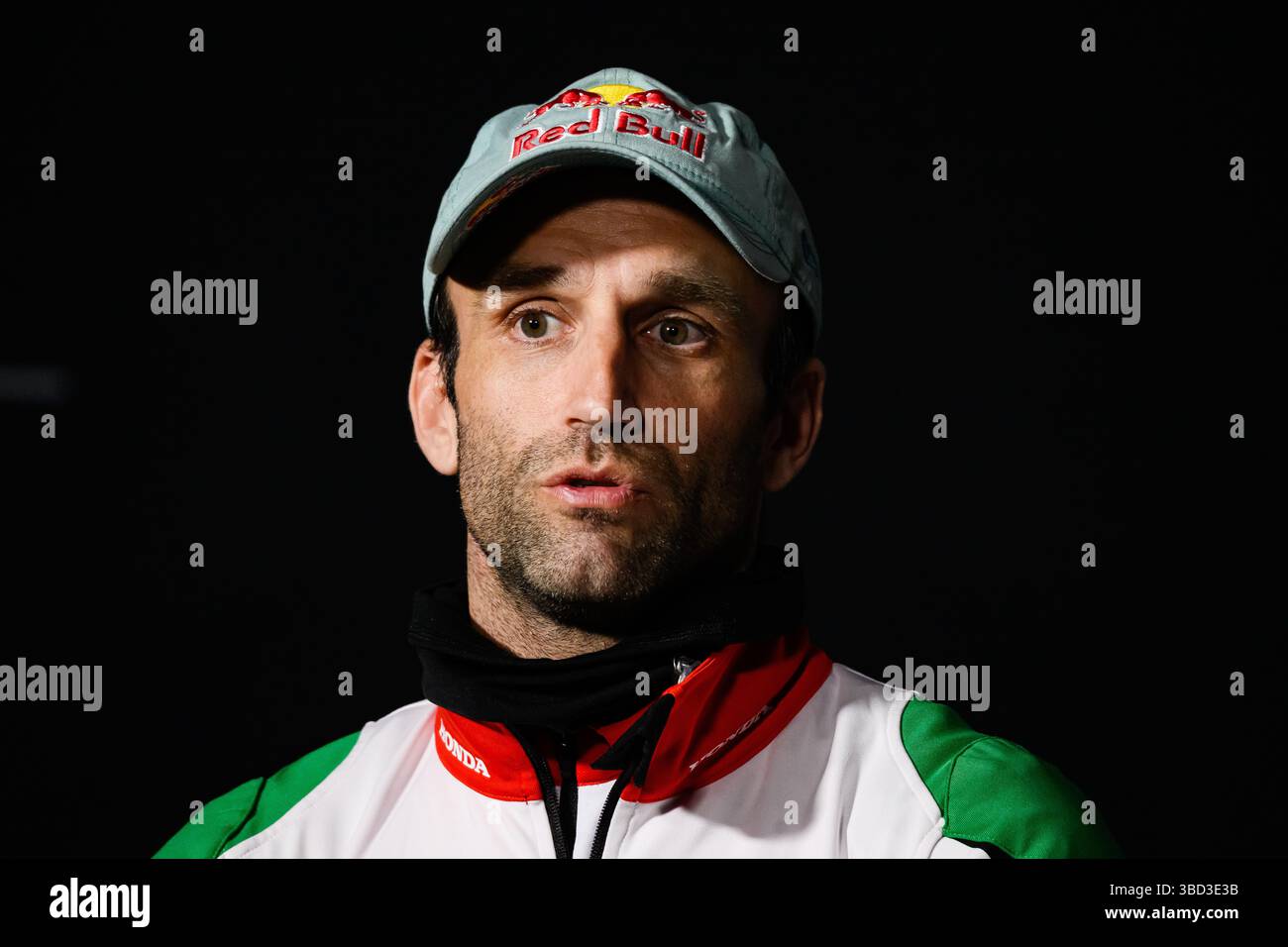 TOWCESTER, REGNO UNITO. 22 maggio: Johann Zarco (#jz5, Francia) di LCR Honda alla conferenza stampa durante il Gran Premio di Tissot del Regno Unito 2025 al circuito di Silverstone giovedì 22 maggio 2025 a TOWCESTER, INGHILTERRA. Crediti: Taka G Wu/Alamy Live News Foto Stock