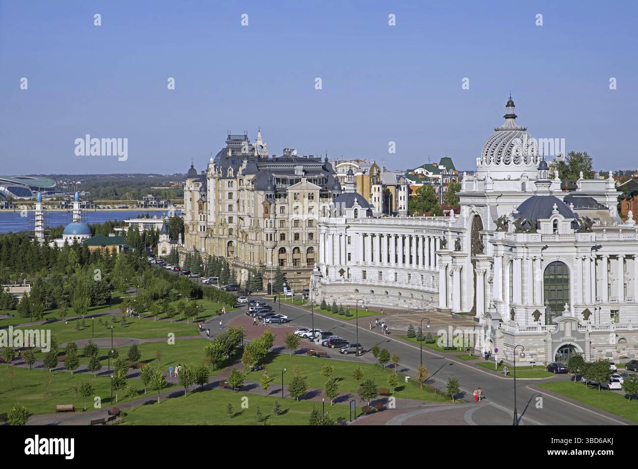 Palazzo dell'agricoltura, Palazzo dell'Agricoltura, Casa dell'Agricoltura, ospita il Ministero dell'Agricoltura nella città di Kazan, Tatarstan, Russia Foto Stock