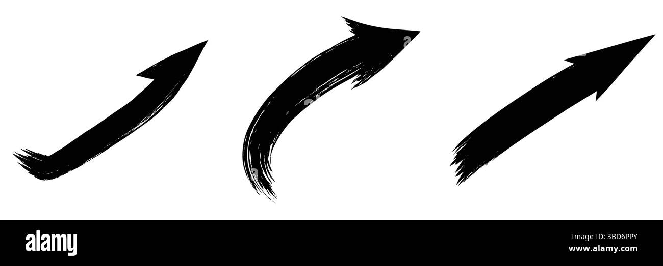 fascio di frecce di traccia di colore, silhouette di freccia Illustrazione Vettoriale