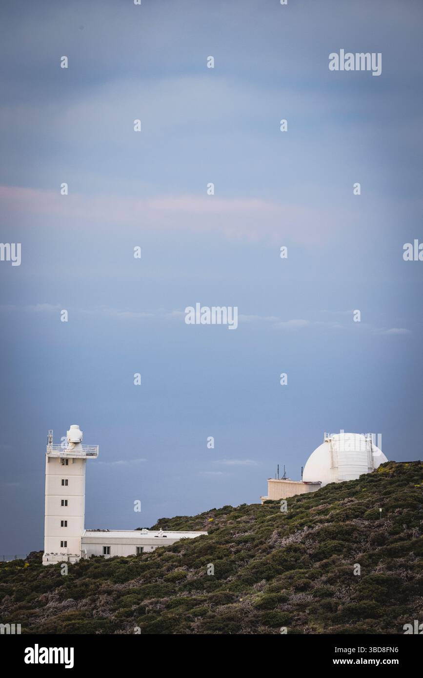 cupole dell'osservatorio astronomico Foto Stock