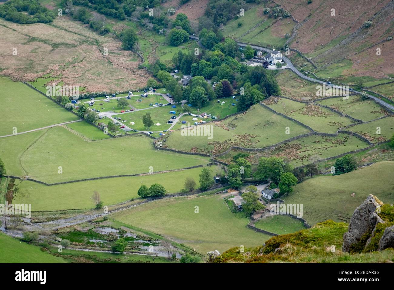 Sykeside Campsite, Brothers Water, Lake District National Park, Cumbria Foto Stock