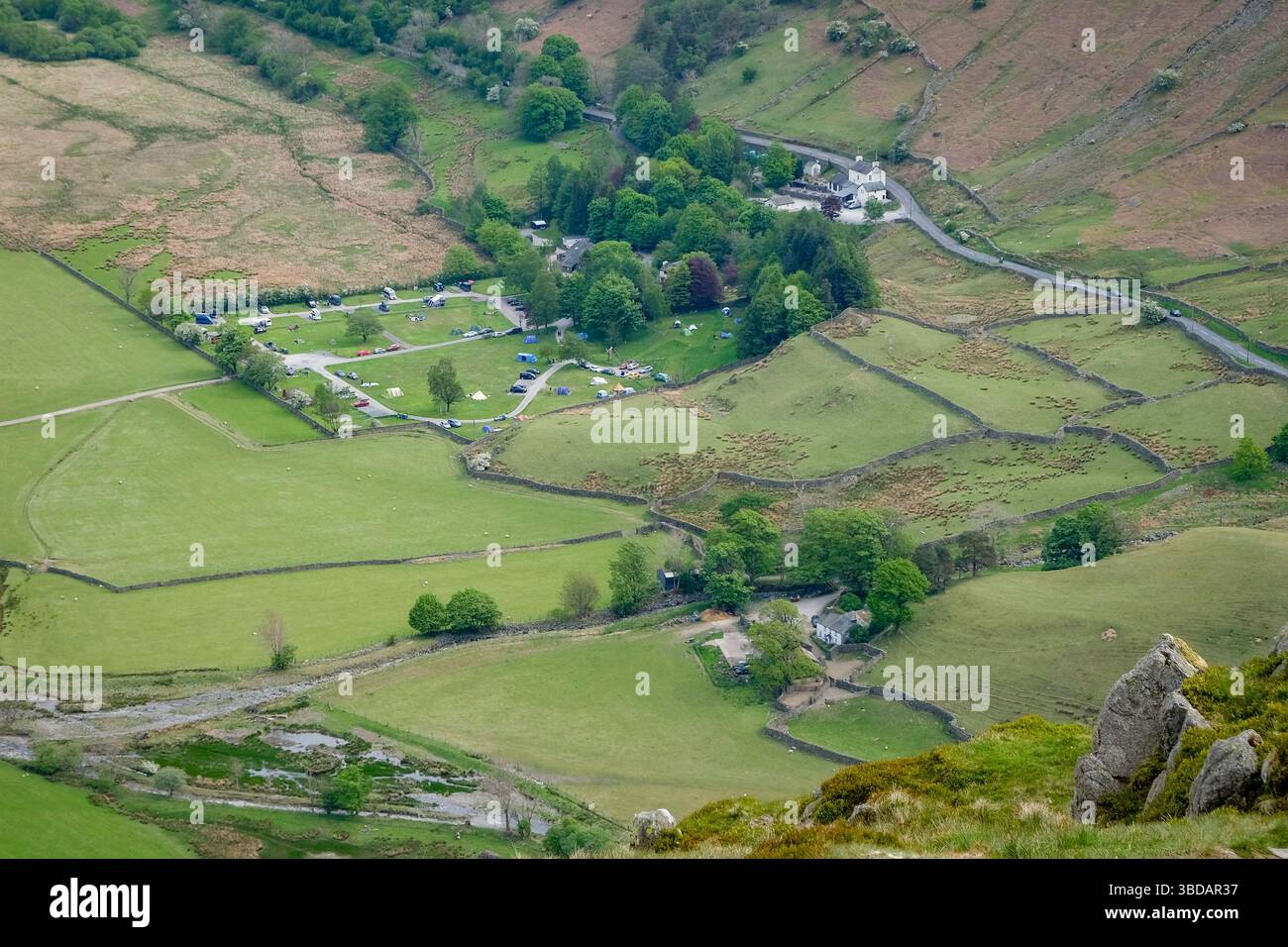 Sykeside Campsite, Brothers Water, Lake District National Park, Cumbria Foto Stock