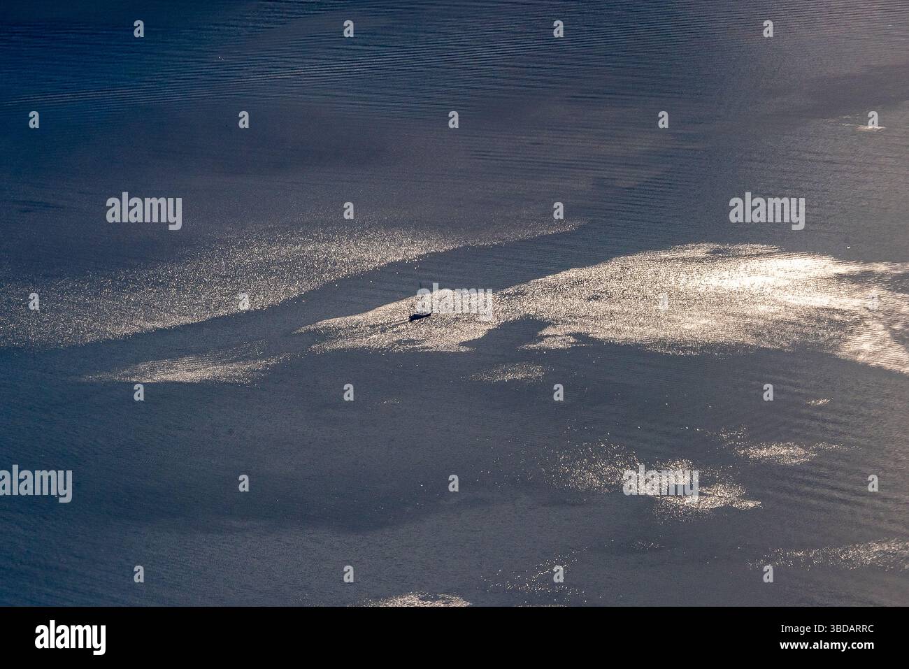 Volo da Ushuaia a El Calafate. Patagonia, Argentina Foto Stock