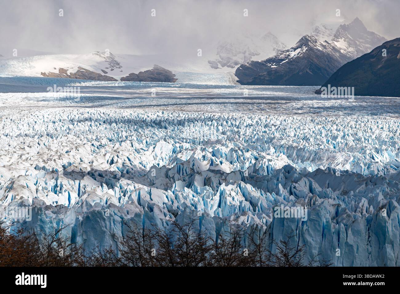 Ghiacciaio Perito Moreno. Lago Argentino, Patagonia, Argentina Foto Stock