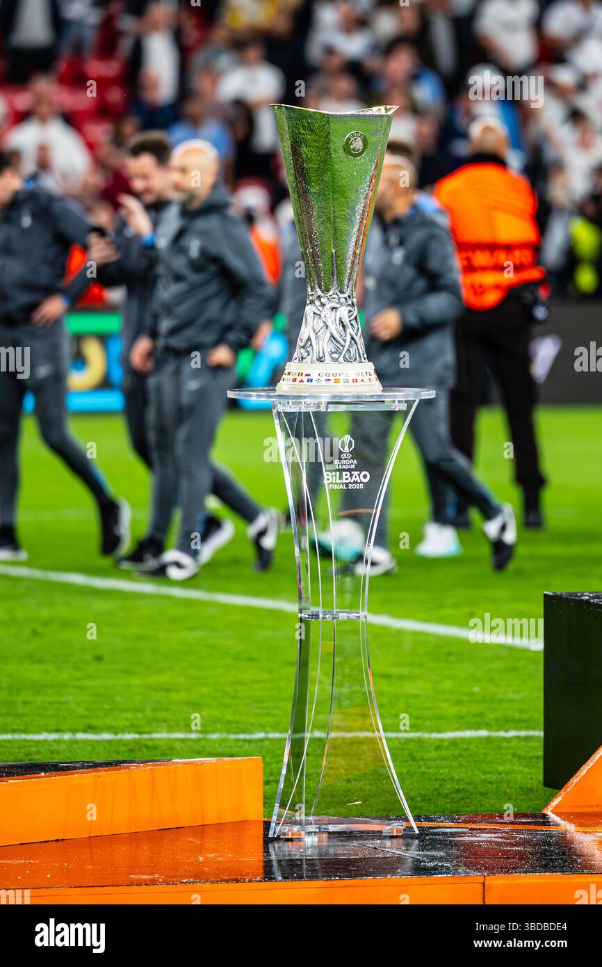 Bilbau, Bilbau, Spagna. 21 maggio 2025. Finale di Coppa d'Europa League tra Tottenham e Manchester United al San Mames Stadium, 21 maggio 2025 crediti: Nuno Reisinho/ZUMA Press Wire/ZUMA Wire/Alamy Live News Foto Stock