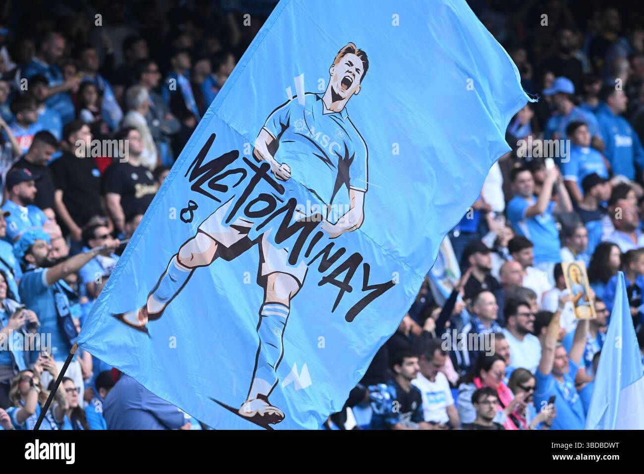 Napoli, Italia, 23 maggio 2025 tifosi del Napoli durante la serie A Enilive tra SSC Napoli vs Cagliari calcio :Agostino Gemito/ Alamy Live News Foto Stock