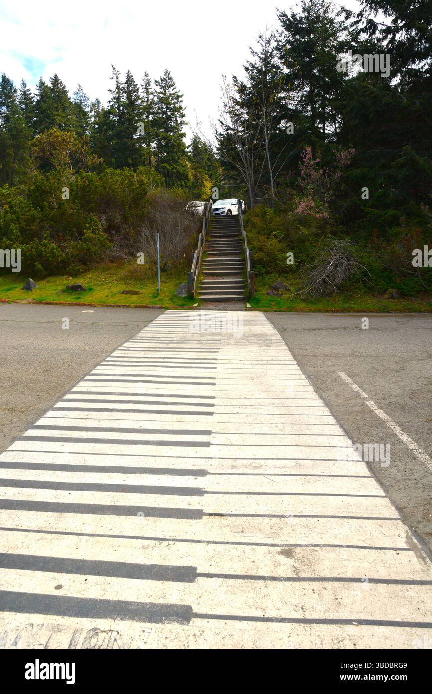 Passeggiata a piedi per pianoforte. Foto Stock