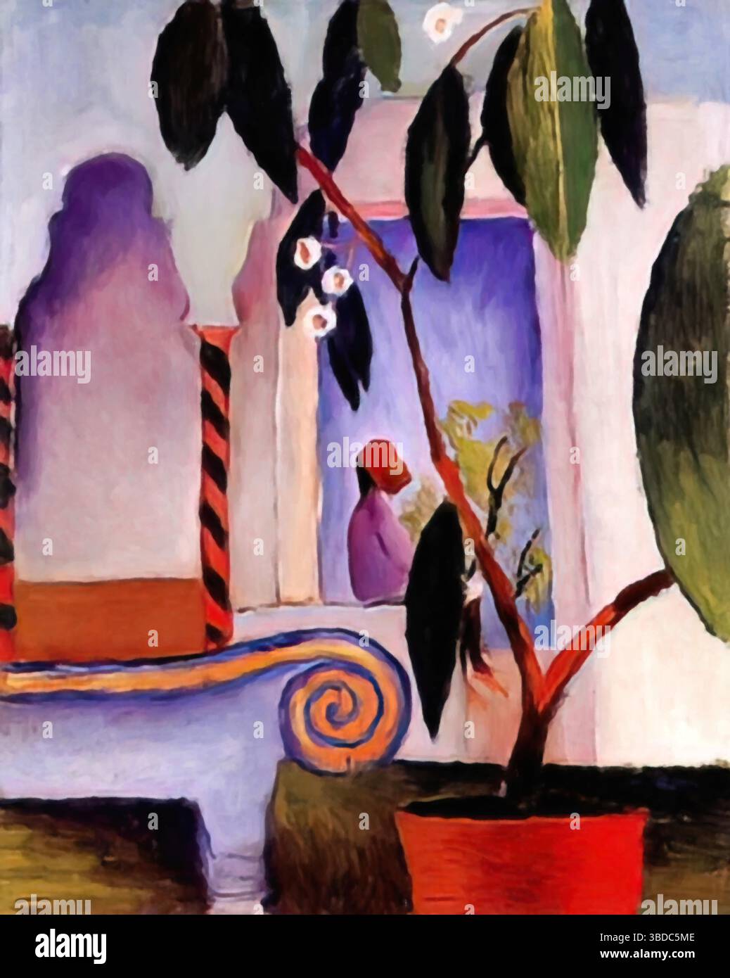 Arabisches Cafe, 1914 – August Macke Illustrazione Vettoriale