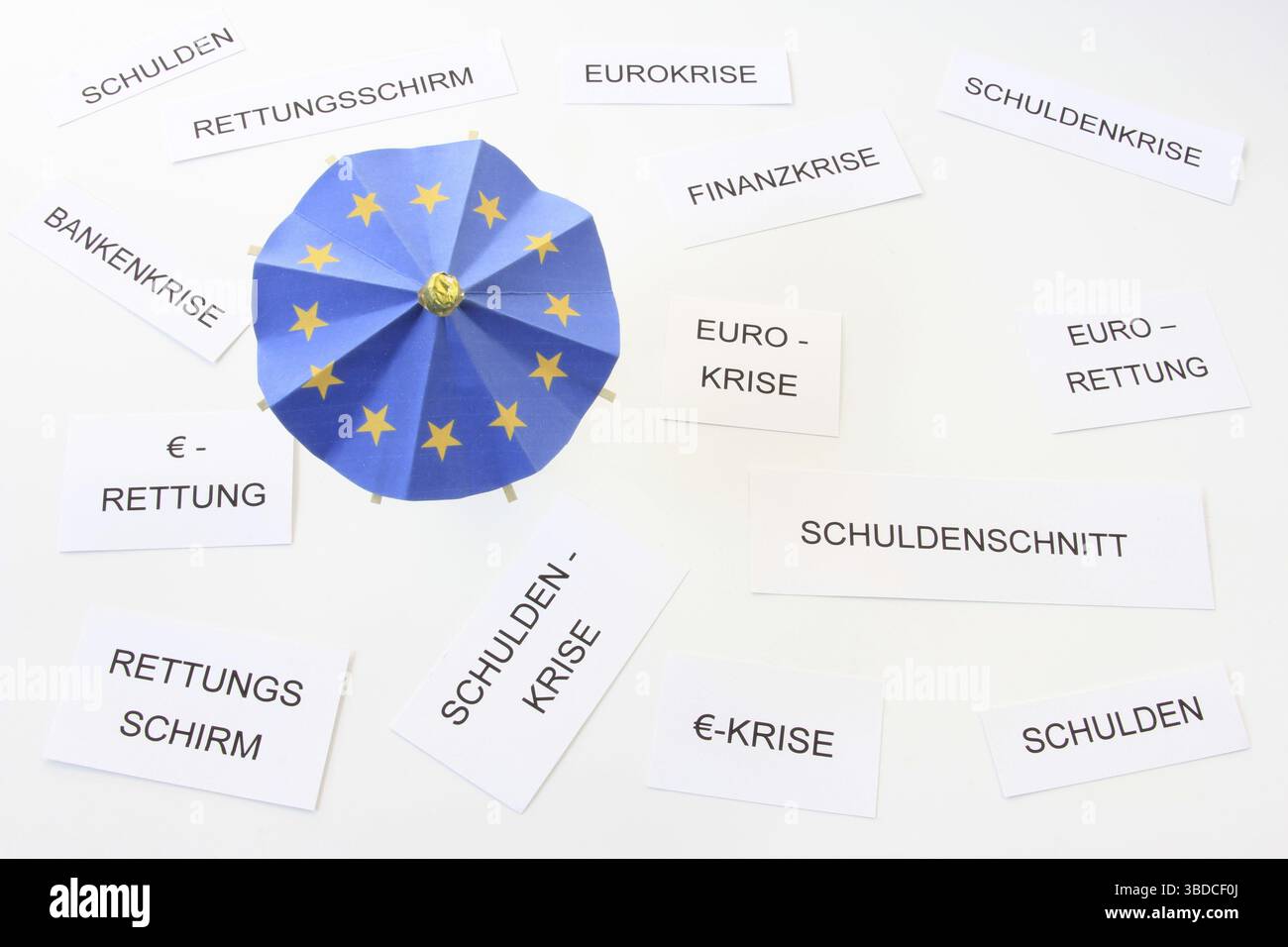 Foto simbolica: Haircut del debito per la Grecia nella crisi dell’euro Foto Stock