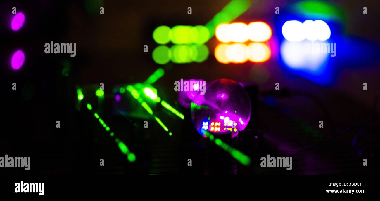 Esperimento ottico. Foto Stock