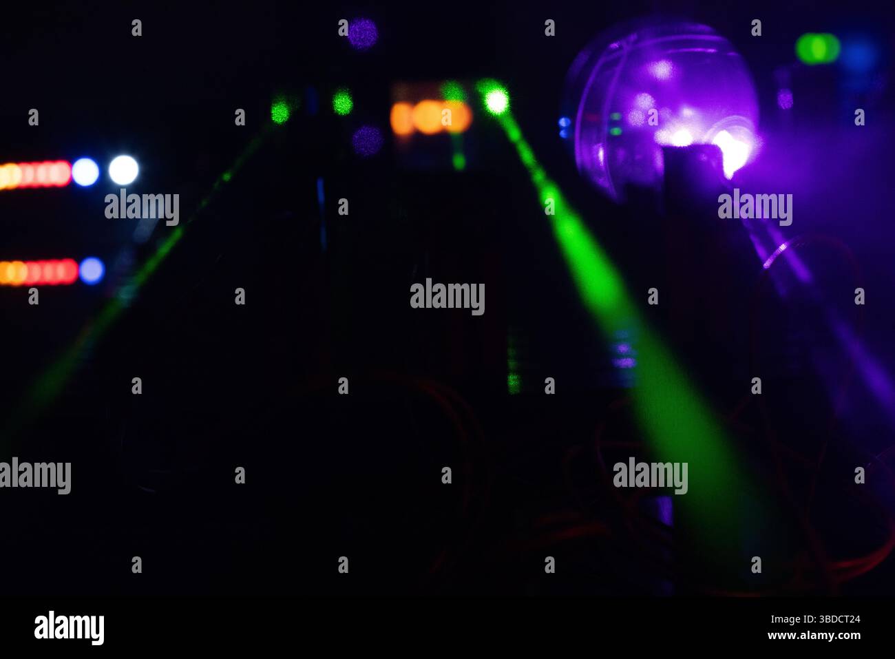 Esperimento ottico. Foto Stock