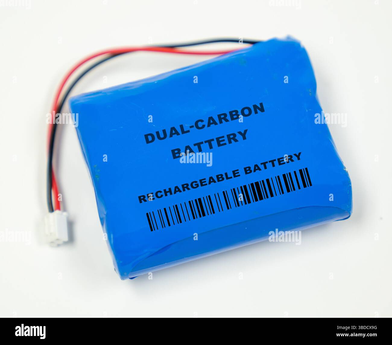 Batteria a doppio carbonio. Sperimentale senza anodi metallici o catodi. Foto Stock