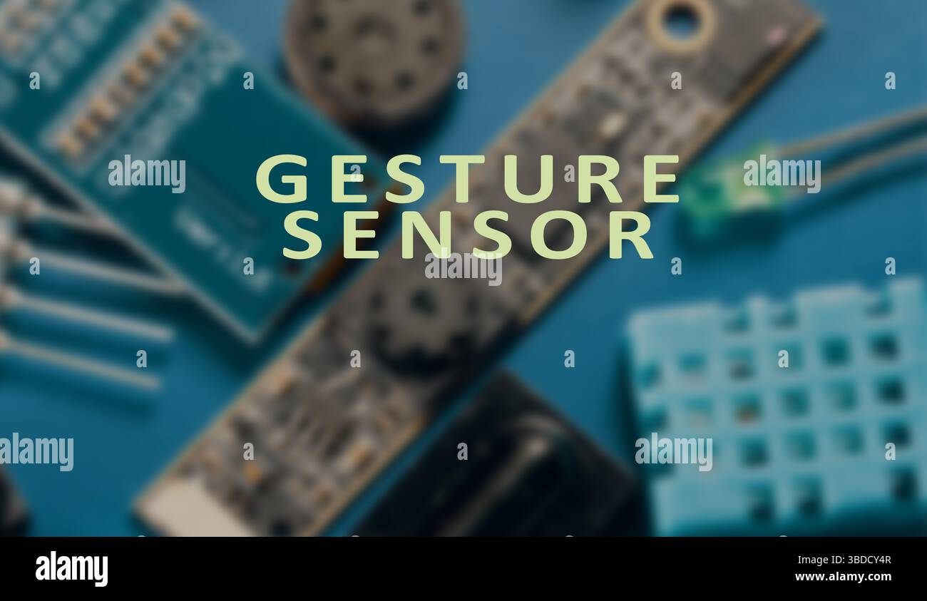 Sensore gestuale. Rileva i movimenti e i movimenti delle mani per il controllo dell'input dell'utente. Foto Stock