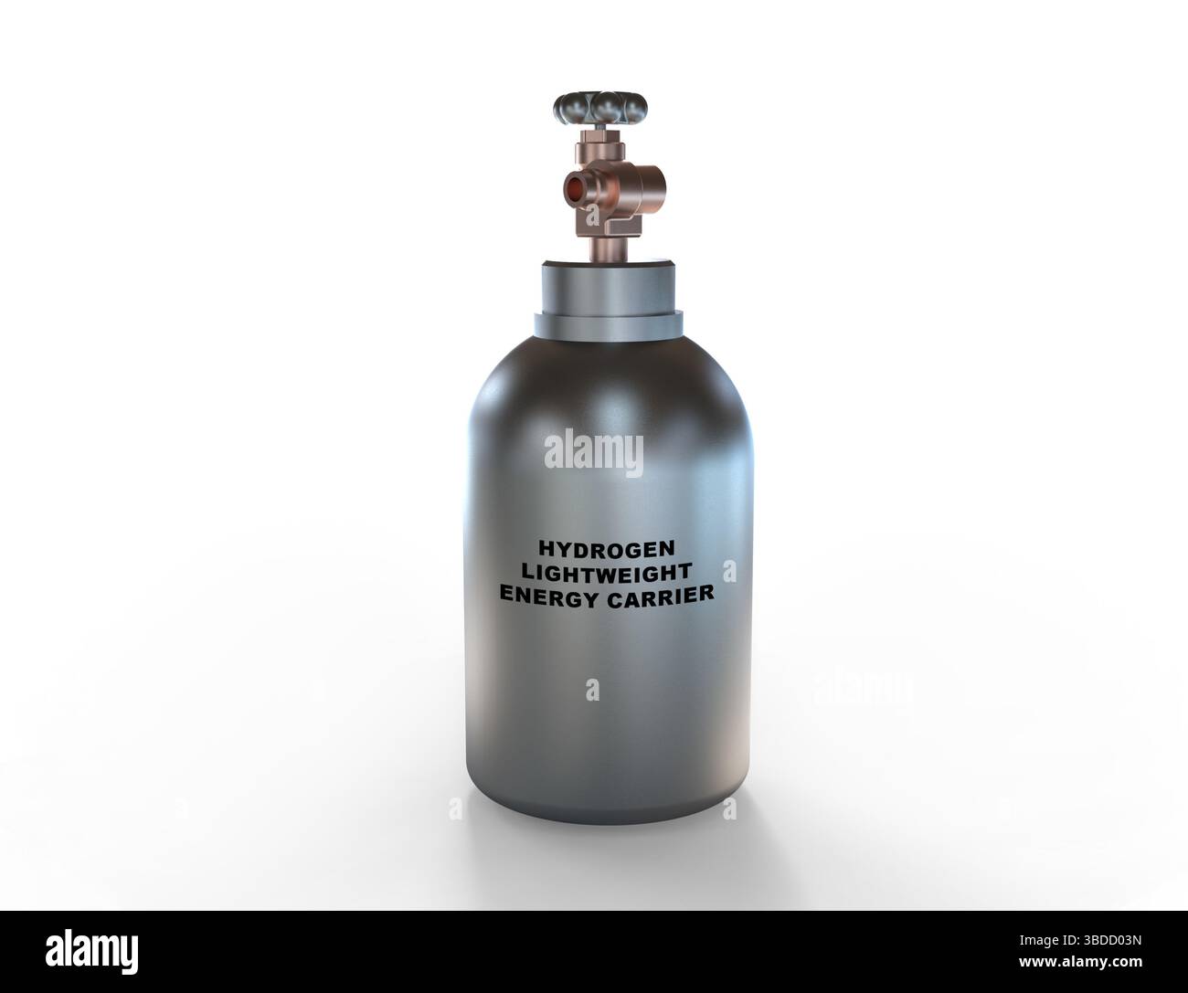 Idrogeno. Portapaziente leggero. Fondamentale per l'energia pulita; utilizzato nelle celle a combustibile, nella produzione di ammoniaca e come agente riducente. Foto Stock