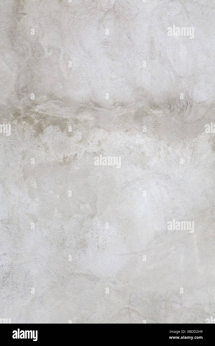 Parete grigia intonacata con struttura, per sfondi Foto Stock