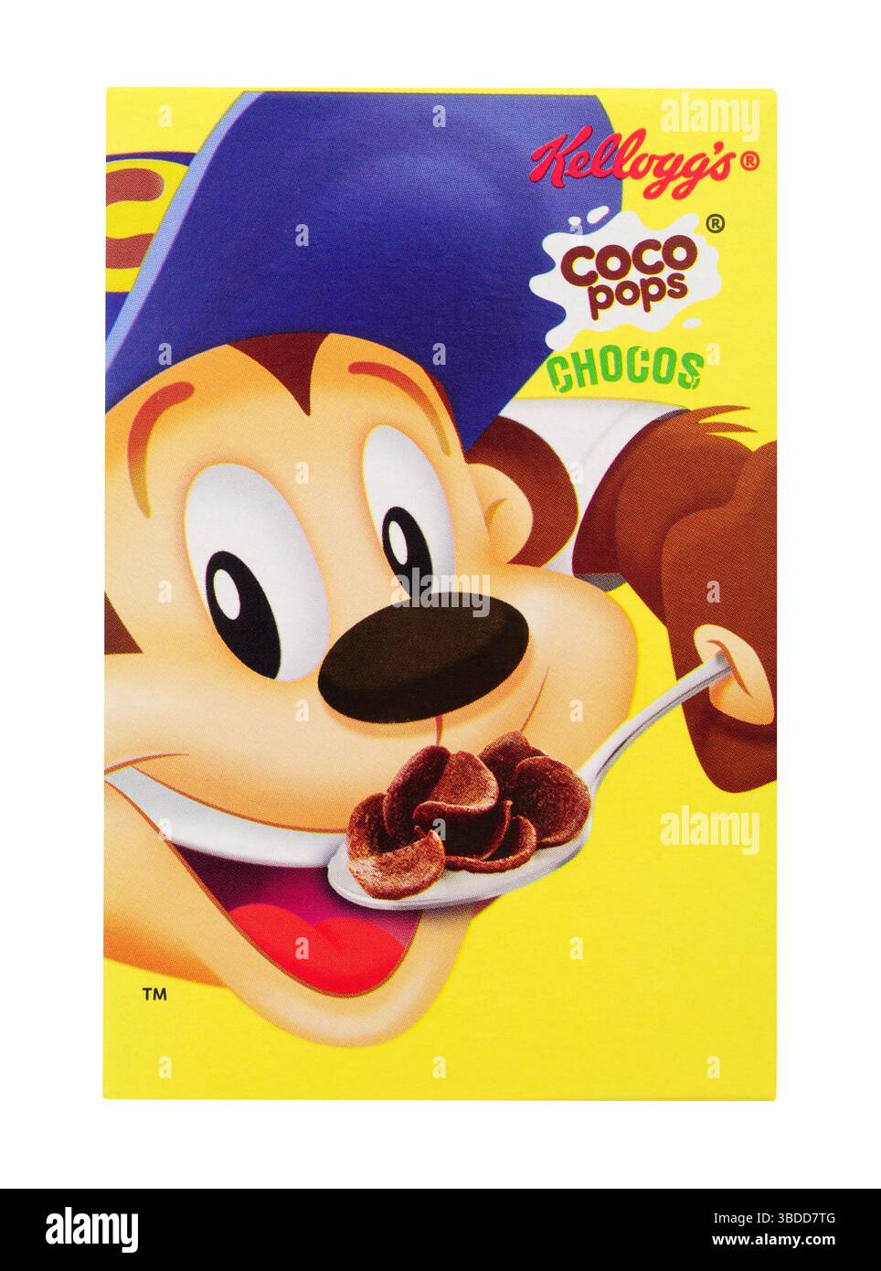Kellogg's Coco Pops chocos cereali da colazione in una scatola da 25 g per porzione singola Foto Stock
