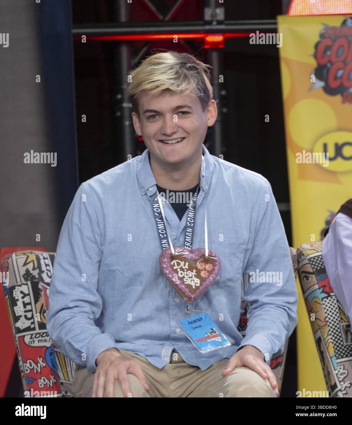 DORTMUND, GERMANIA, 1 dicembre 2018: Jack Gleeson al German Comic con Dortmund Foto Stock