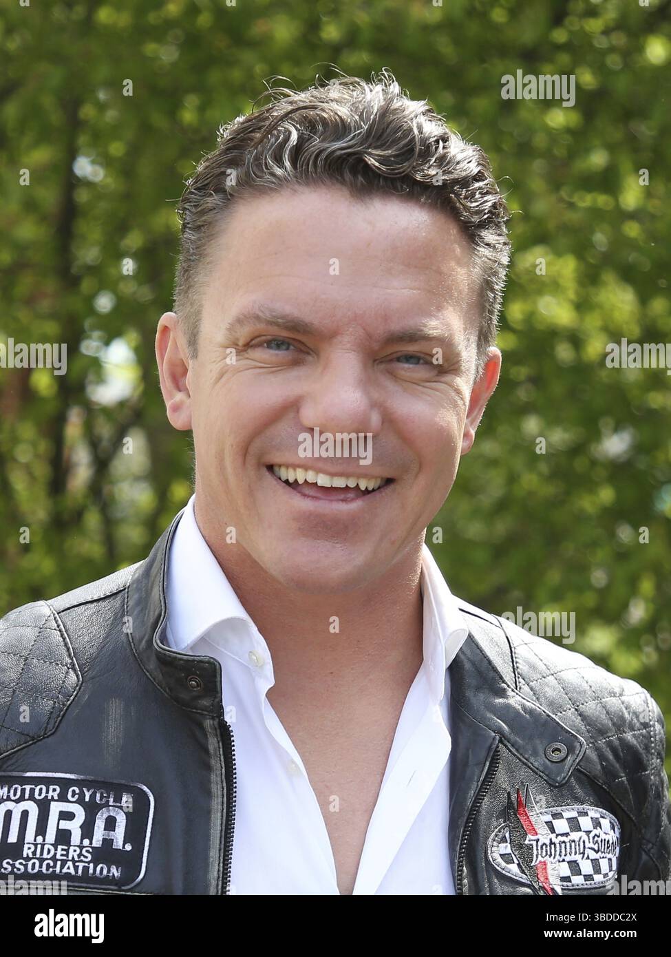 Stefan Mross visita la sua fidanzata, la cantante Anna-carina Woitschack, nel suo tour promozionale del 25.04.2017 a Stassfurt, mentre il cantante Stefan Mross visita la sua ragazza Foto Stock