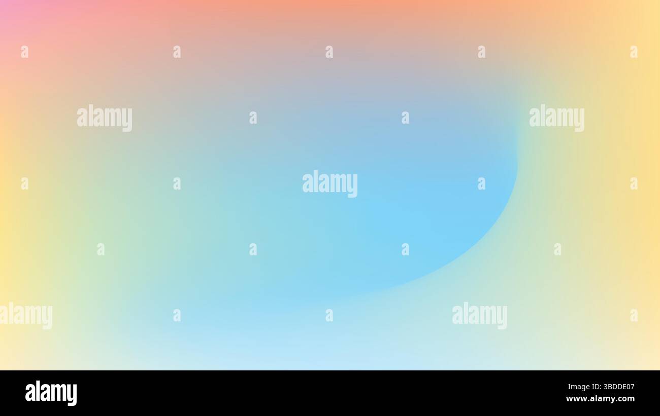 Luce arancione con sfondo giallo caldo sfumato Illustrazione Vettoriale
