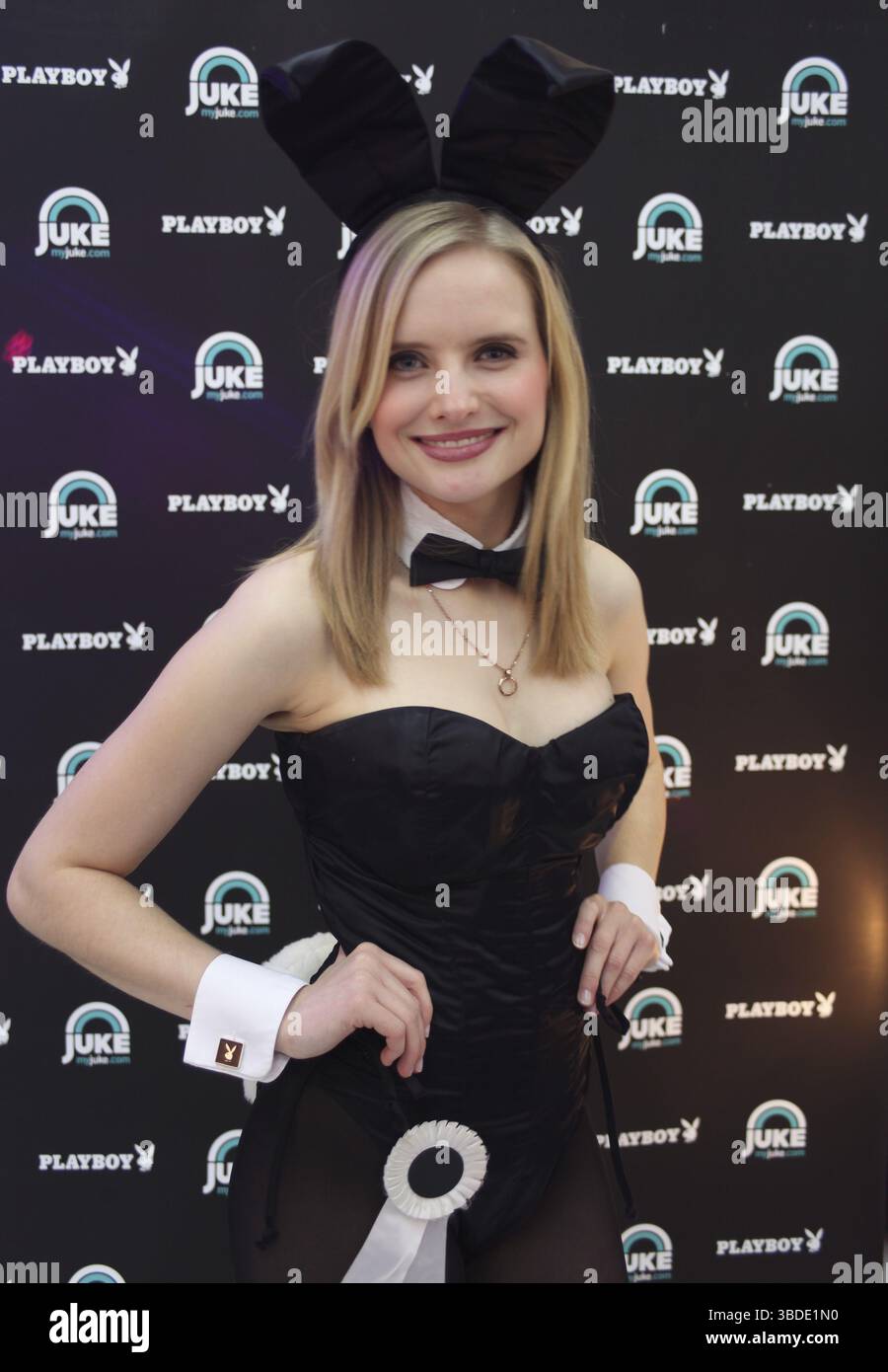 La compagna di giochi Anna Heyse (sulla rivista Playboy febbraio 2012) all'evento promozionale 2014 a Magdeburgo Foto Stock