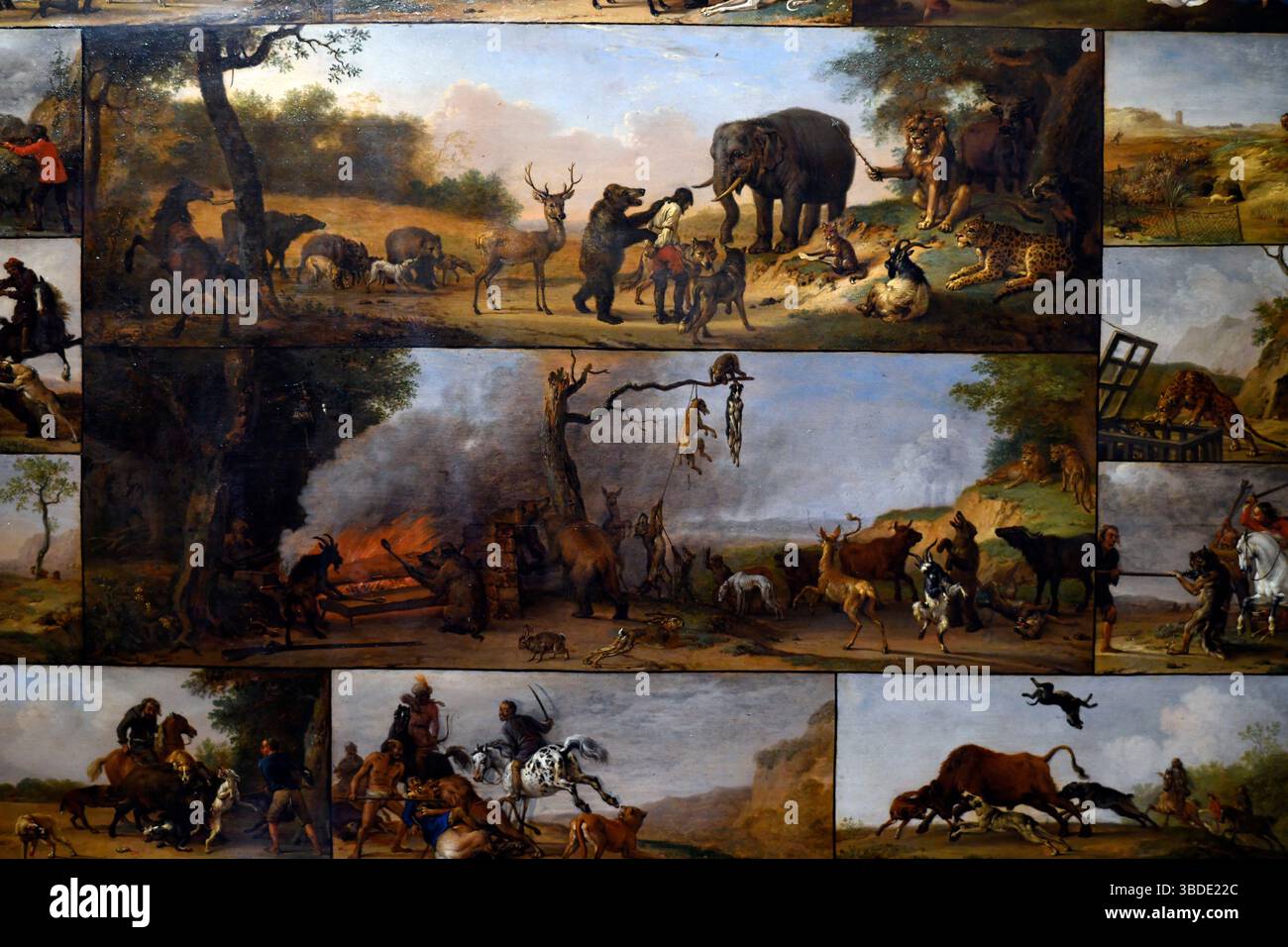 Punizione di un cacciatore, 1653, di Paulus Potter, museo dell'Hermitage, San Pietroburgo Russia, Europa Foto Stock