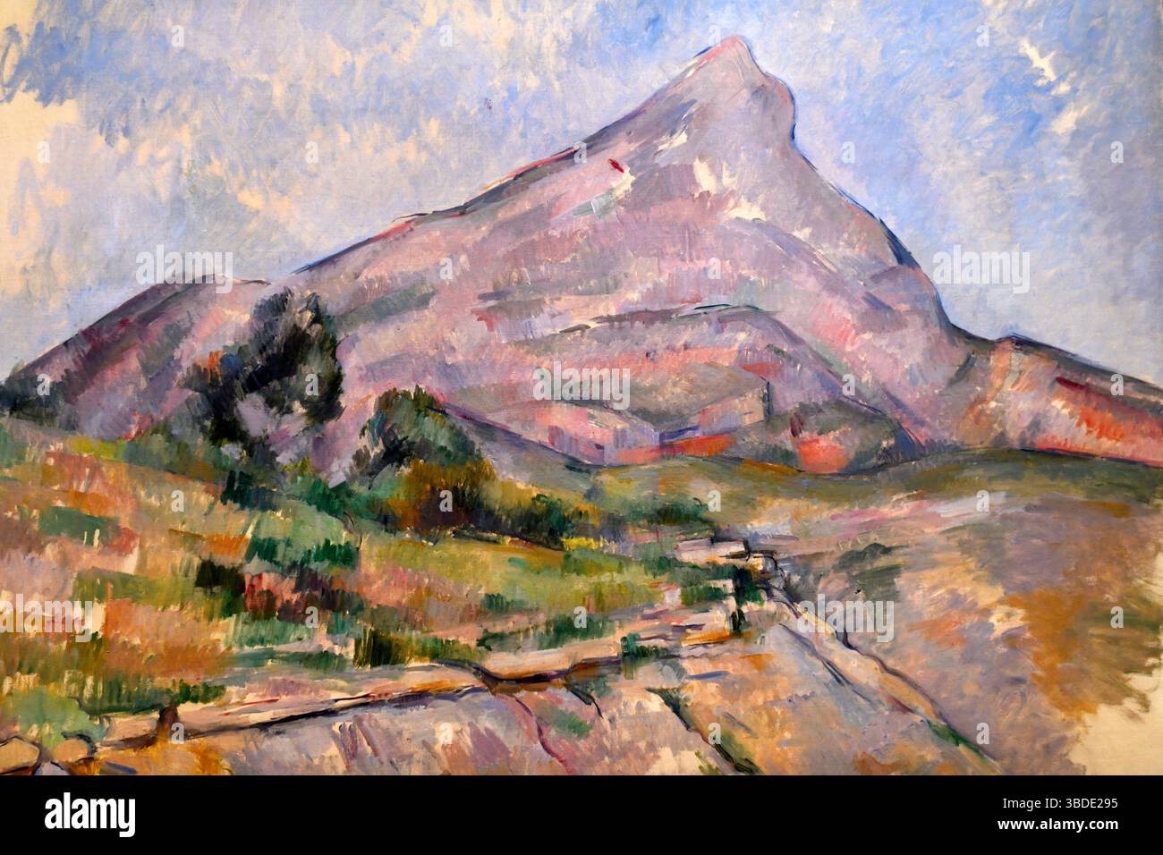 Mont Sainte-Victoire, di Paul Cezanne, circa 1897-1898, Museo dell'Ermitage di Stato, San Pietroburgo Russia, Europa Foto Stock