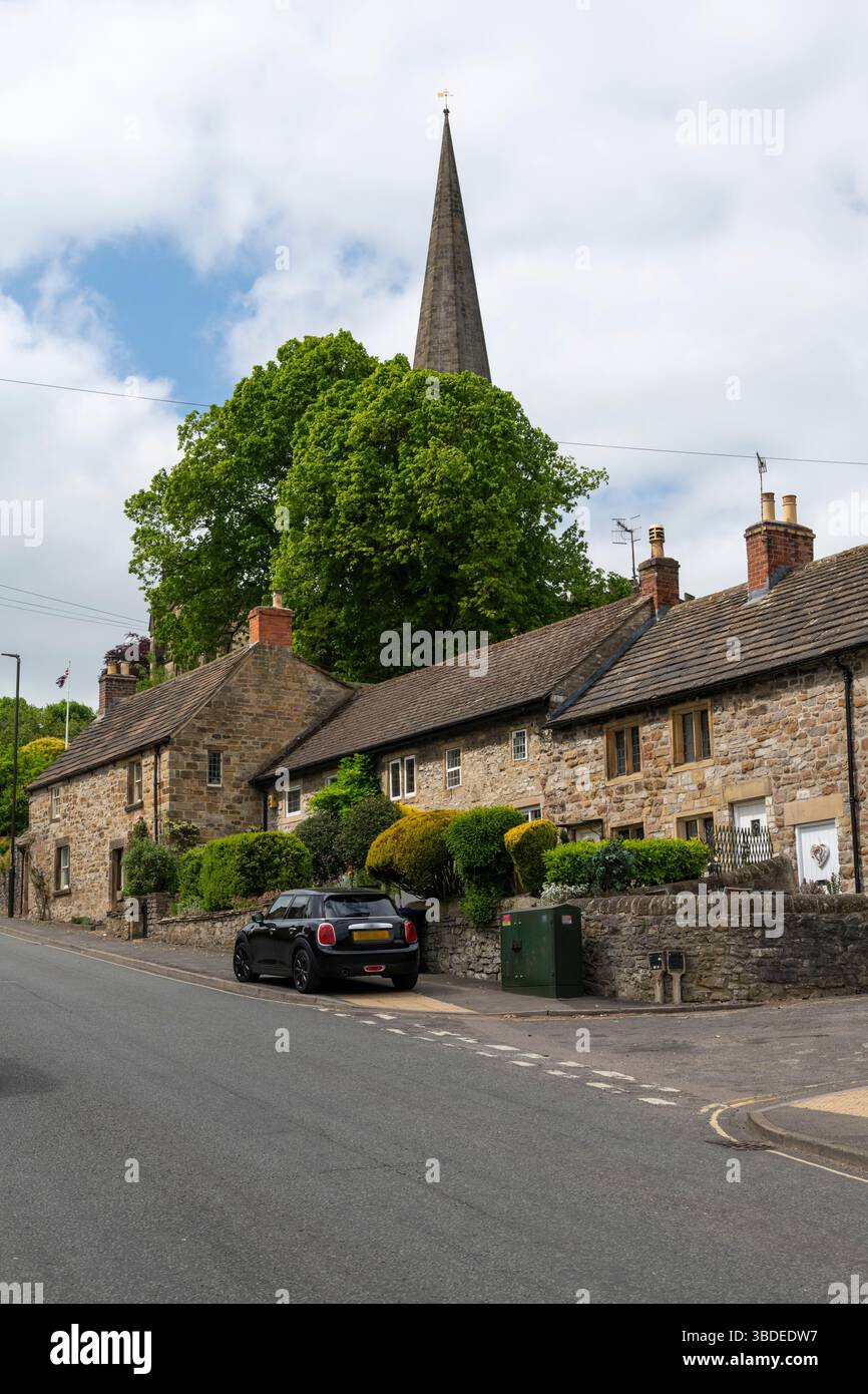 South Chruch Street, Bakewell nel Peak District, Derbyshire, Inghilterra Foto Stock