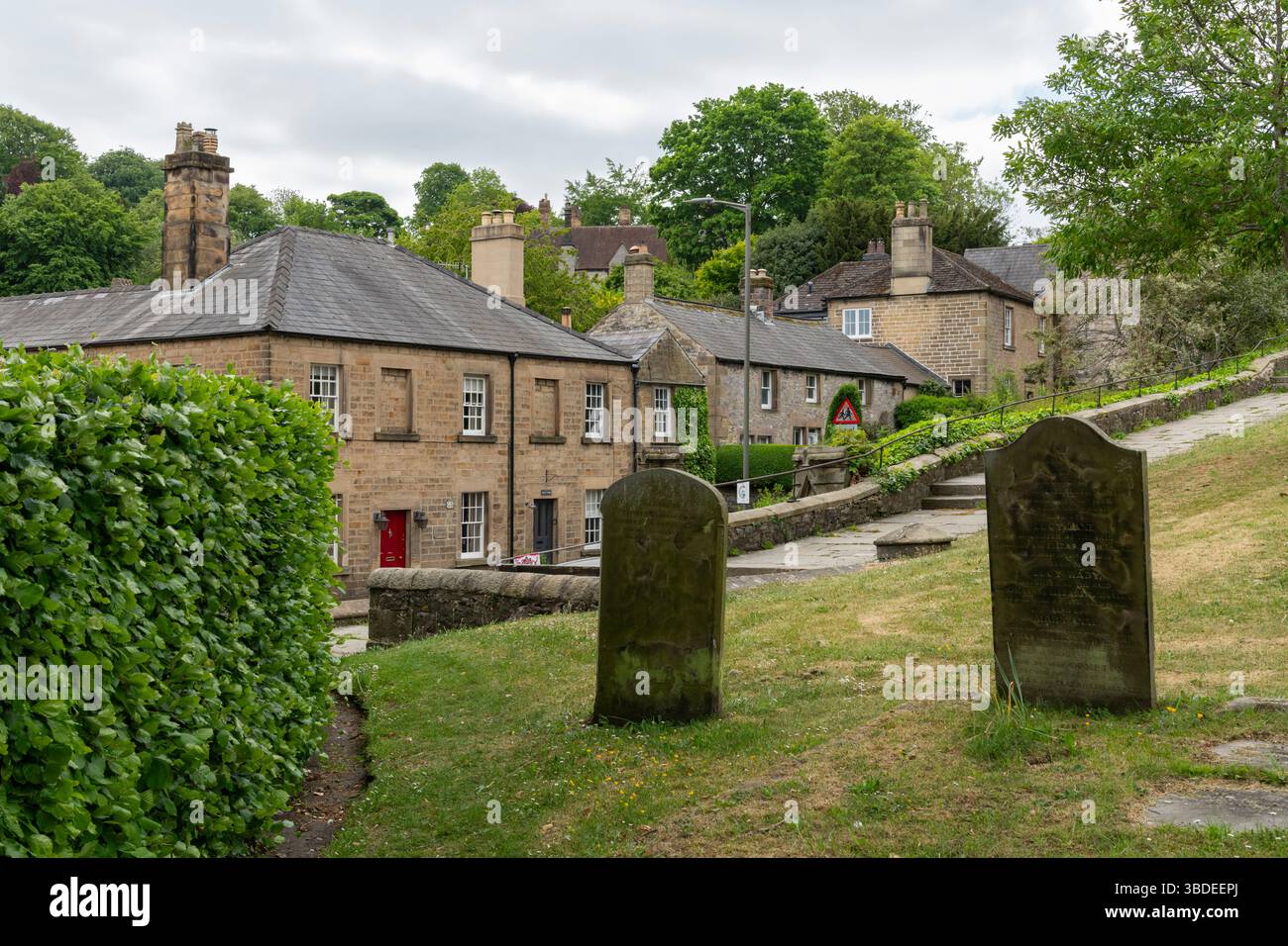 North Church Street, Bakewell nel Peak District, Derbyshire, Inghilterra Foto Stock