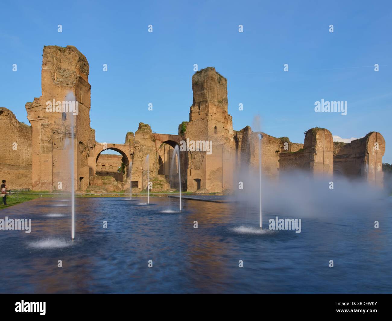 Terme di Caracalla, grande sito archeologico di Roma, Italia Foto Stock