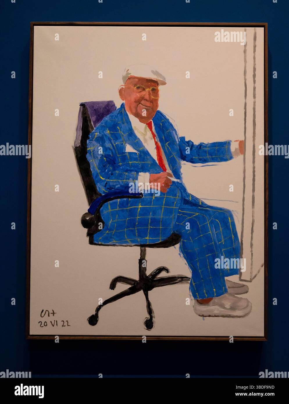 Autoritratto, 2022, mostra David Hockney 25, Fondazione Louis Vuitton, Parigi, Francia Foto Stock