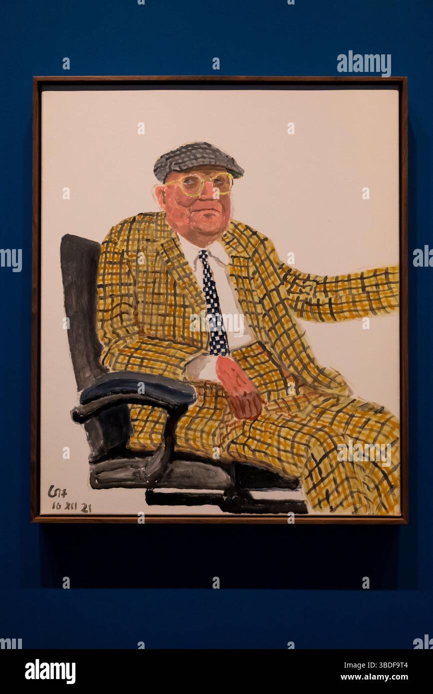 Autoritratto, 2021, mostra David Hockney 25, Fondazione Louis Vuitton, Parigi, Francia Foto Stock