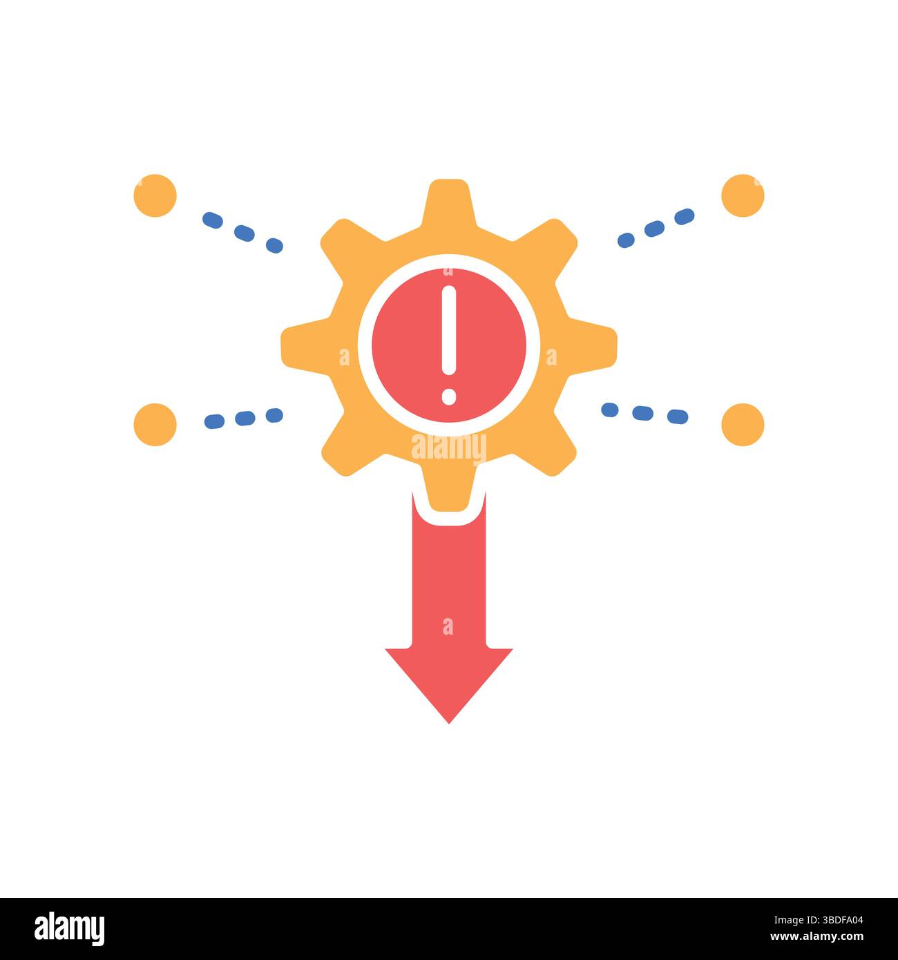 icona piatta a colori della funzione di perdita per progetti digitali e di stampa. Icone di pulizia minime per applicazioni e siti Web. Icone semplici e moderne per UI UX e branding Illustrazione Vettoriale