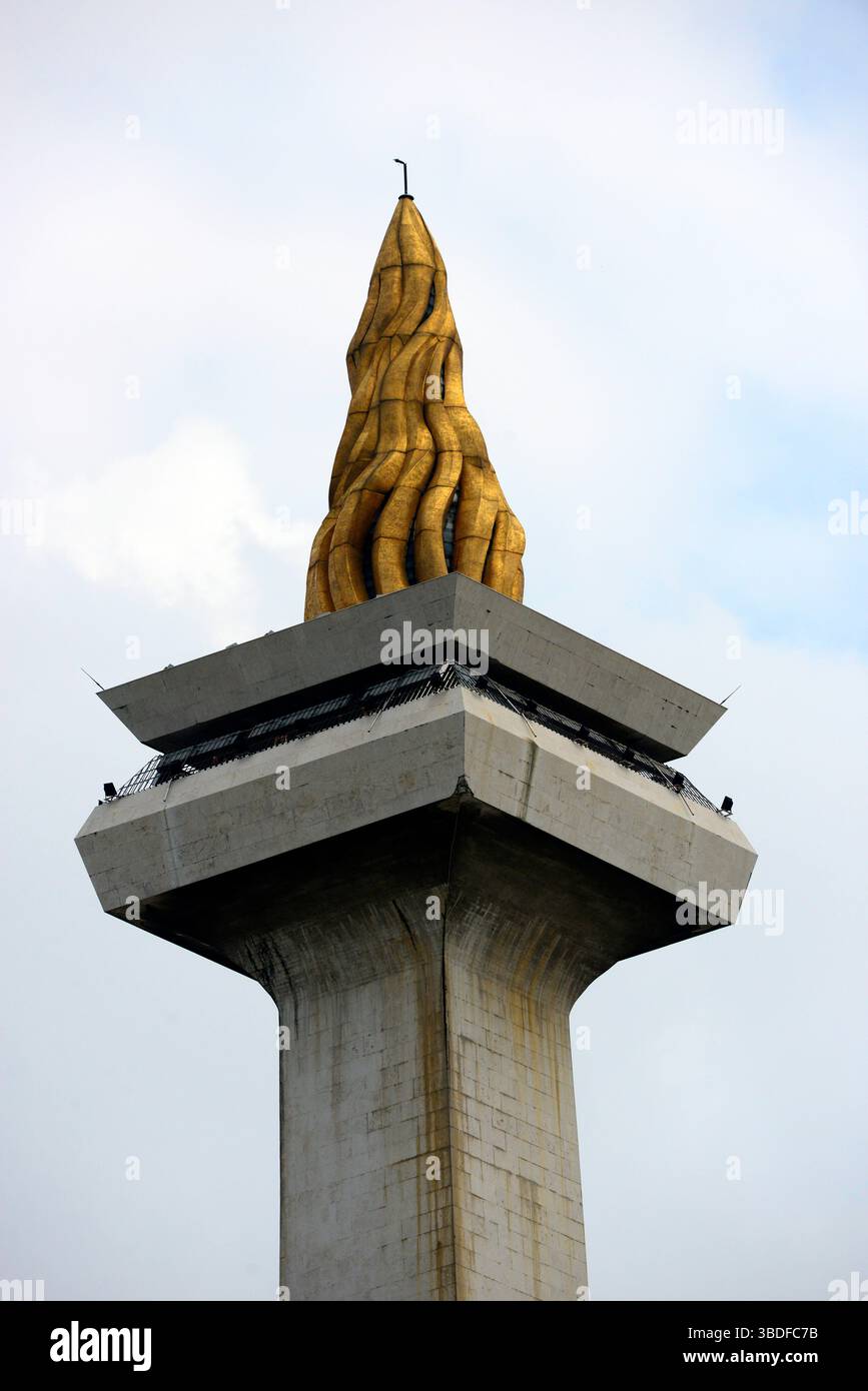 Monumento nazionale (Monas) a Giacarta, Indonesia, Asia sudorientale Foto Stock