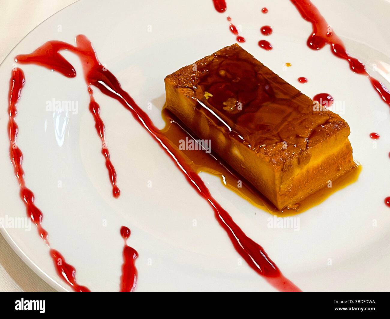 Torta al formaggio. Spagna. - Immagine stock catturata con smartphone